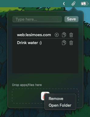 Screenshot do ClipSave